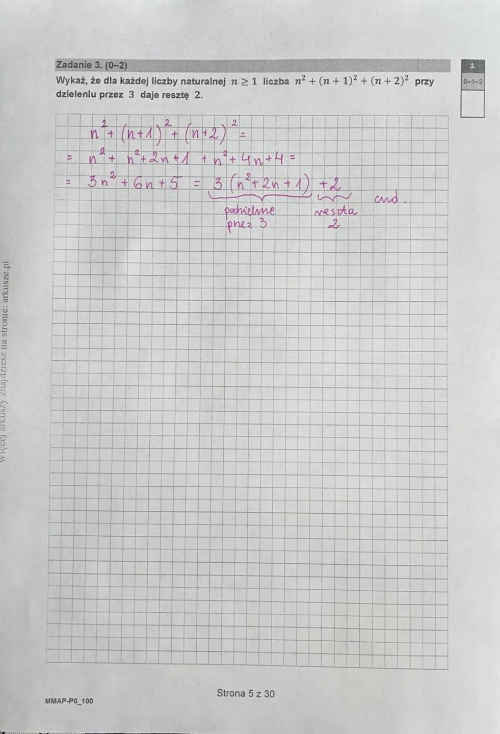 Egzamin maturalny z matematyki na poziomie podstawowym