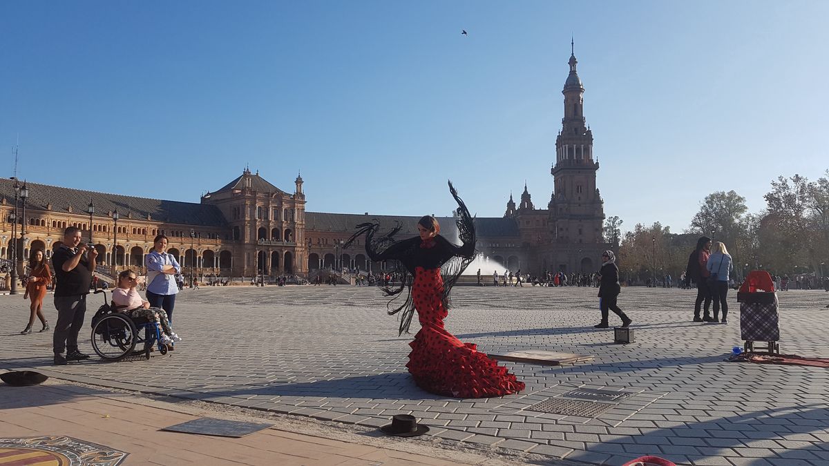 Flamenco w Sewilli jest obecne na każdym kroku