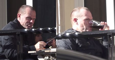 Były "obrońca krzyża" w drogiej warszawskiej restauracji