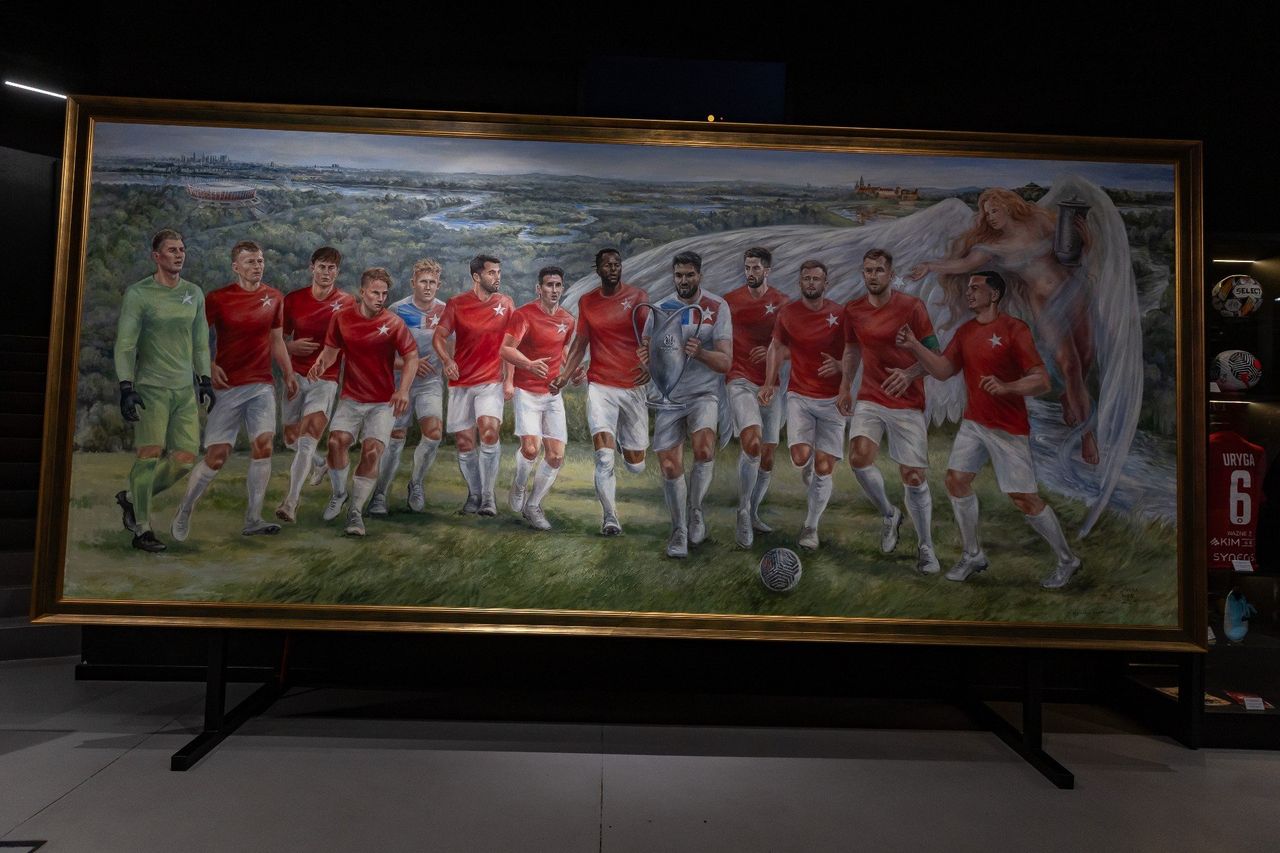 Kapitalna sprawa! Powstał obraz upamiętniający zdobycie Pucharu Polski przez Wisłę Kraków