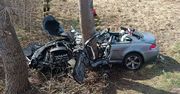 Garczegorze: BMW wbiło się w drzewo. W akcji śmigłowiec LPR