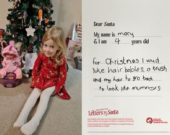 Macy miała jedno życzenie do św. Mikołaja