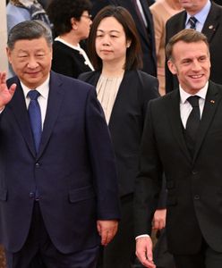 Macron w Chinach. Apeluje o współpracę w sprawie Ukrainy