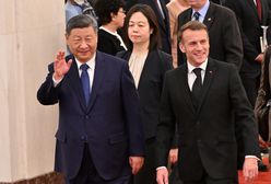 Macron w Chinach. Apeluje o współpracę w sprawie Ukrainy