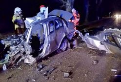 Auto roztrzaskało się na drzewie. Kierowcy nie udało się uratować