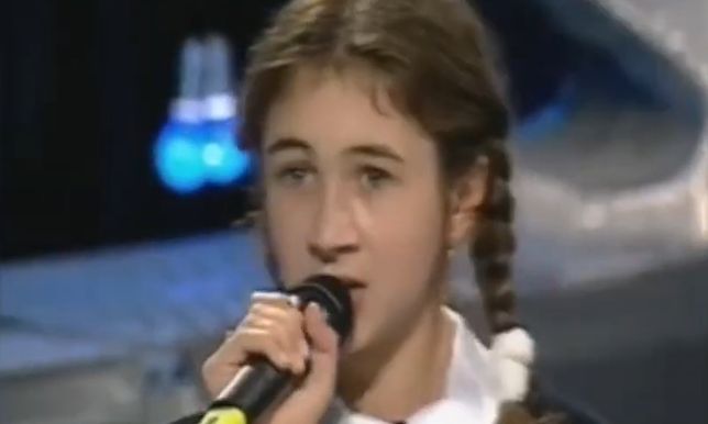 Georgina Tarasiuk w "Szansie na sukces" w 1999 r.