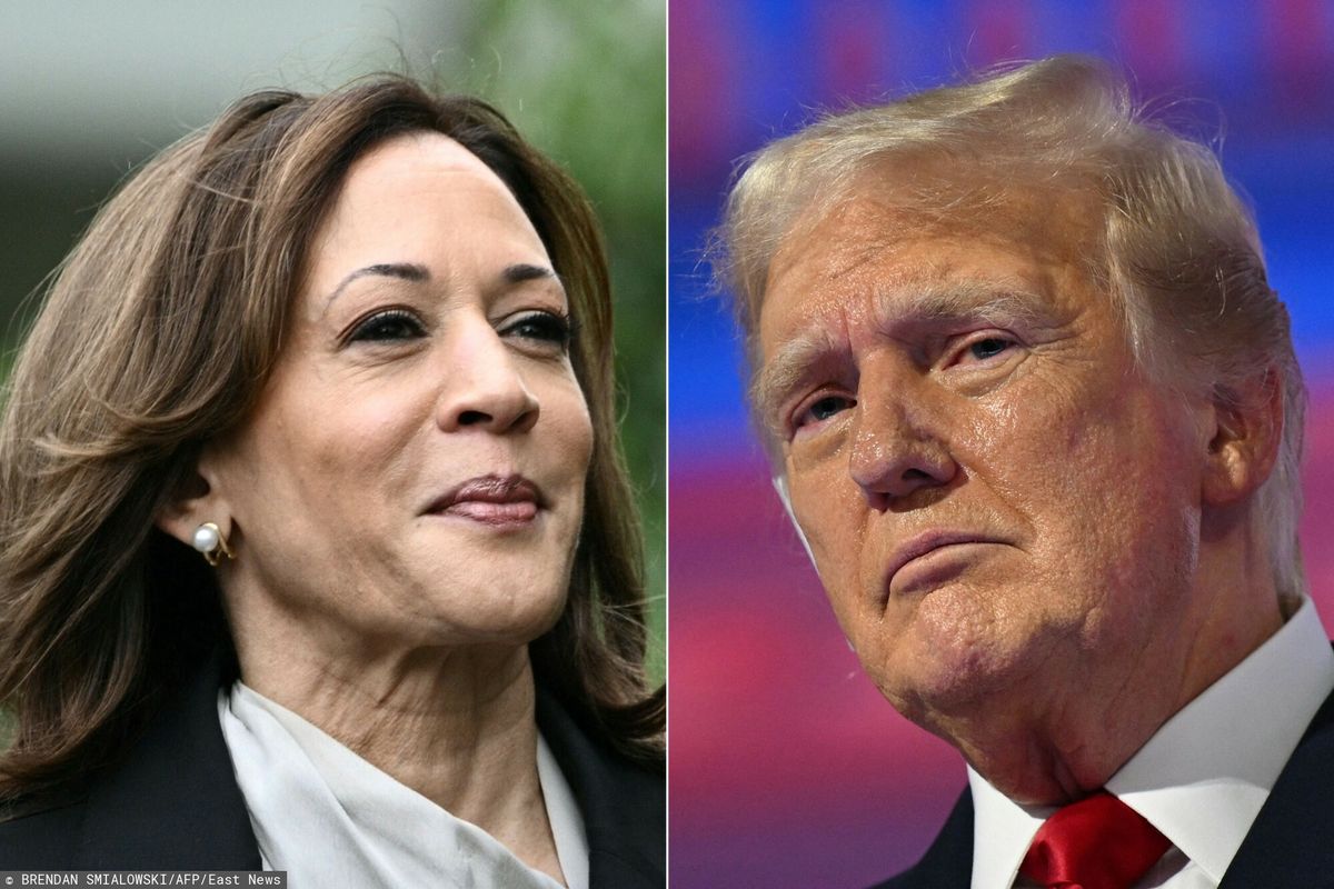 Kamala Harris wygrywa w sondażach z Donaldem Trumpem