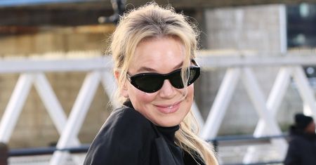 Te spodnie zazwyczaj masakrują sylwetkę. Ale Renée Zellweger obroniła stylizację