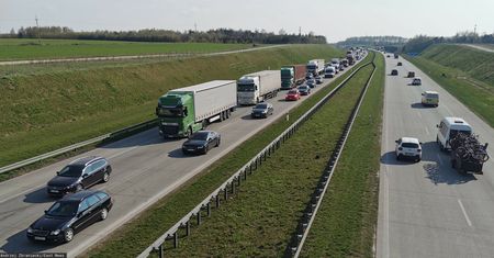 Dużo zmian na A1. Utrudnienia potrwają kilka miesięcy