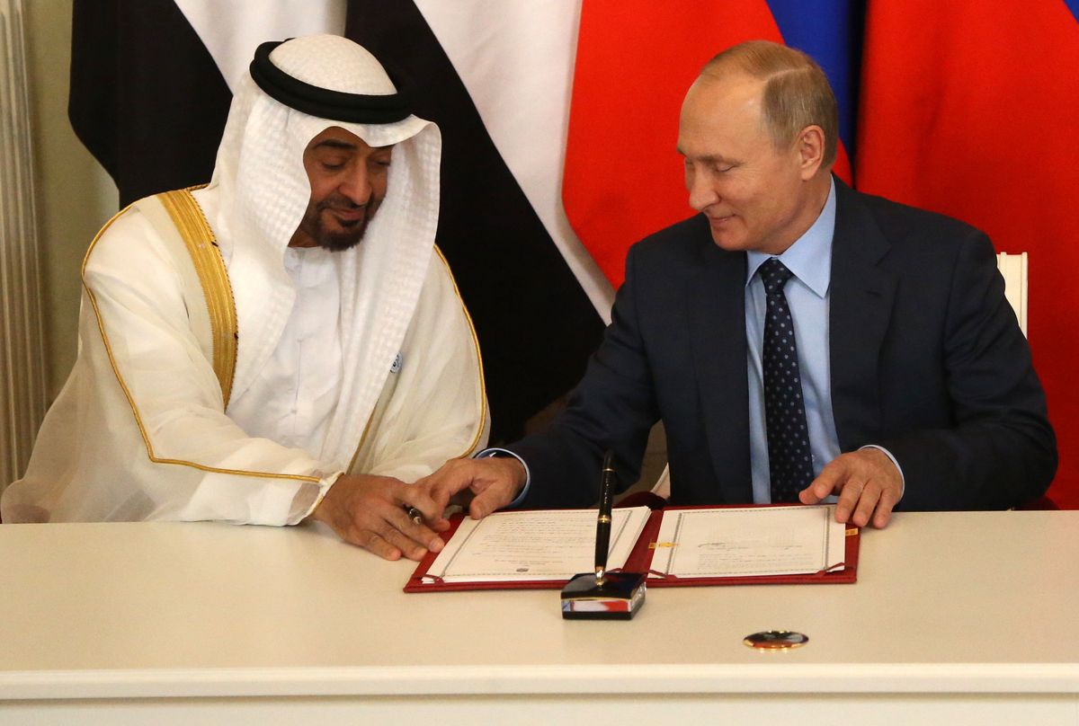 To nie pierwsze spotkanie prezydenta Rosji Władimira Putina z  szejkiem Mohammedem bin Zayed Al Nahyanem