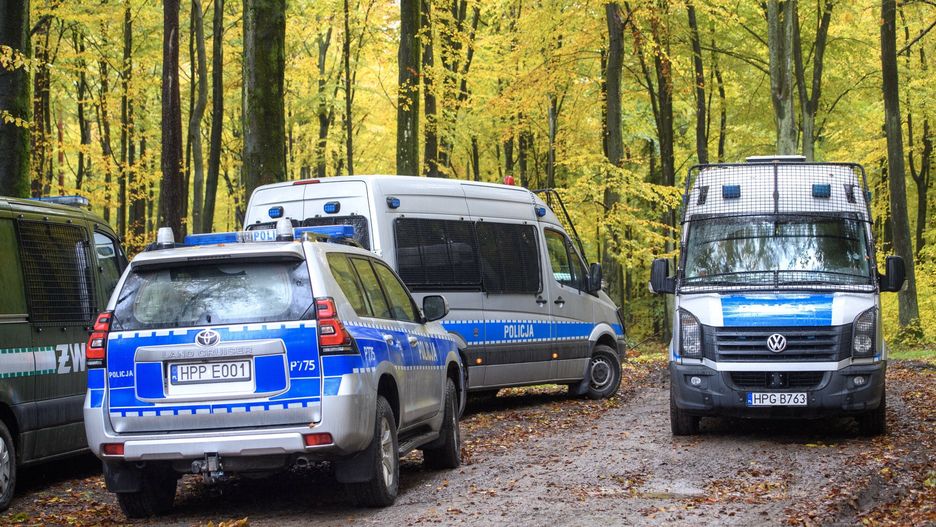 Poszukiwania Grzegorza Borysa
Fot. Piotr Hukalo East News, 27.10.2023. Gdynia. Siodmy dzien oblawy za Grzegorzem Borysem. N/z lasy Trojmiejskiego Parku Krajobrazowego gdzie trwaja poszukiwania.
Piotr Hukalo