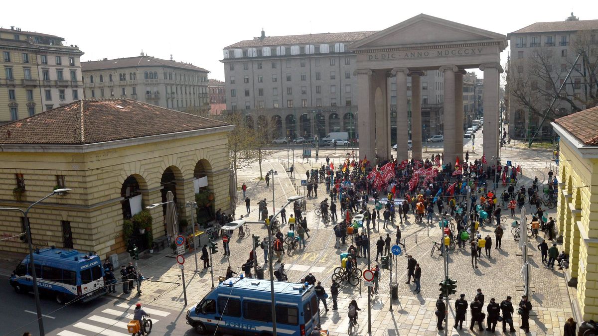 Milan, Piazza 24 Maggio, Riders Ciclofattorini garrison strike
Milan, Piazza 24 Maggio, Riders Ciclofattorini garrison strike Editorial Usage Only 
Dostawca: PAP/PA
MAURIZIO MAULE
demonstration, manifestation, Piazza 24 Maggio, protest, strike