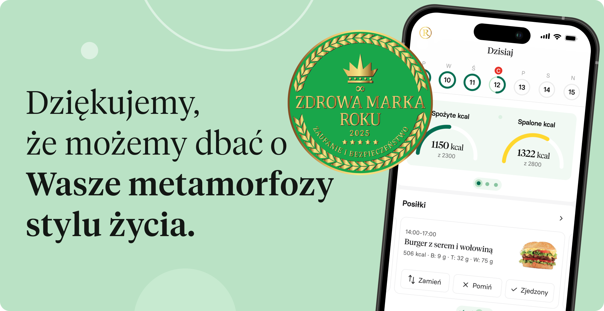 Aplikacja do odchudzania Respo z tytułem Zdrowa Marka Roku 2025