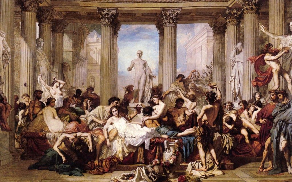 Thomas Couture - Romans of the Decadence - 1847