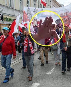 Zaczepił reportera TVN24 na żywo. Oto co stało się później