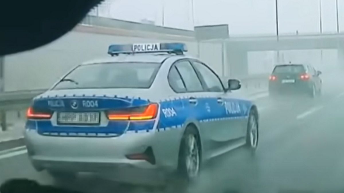 Czy pogoda przeszkadzała policjantowi?