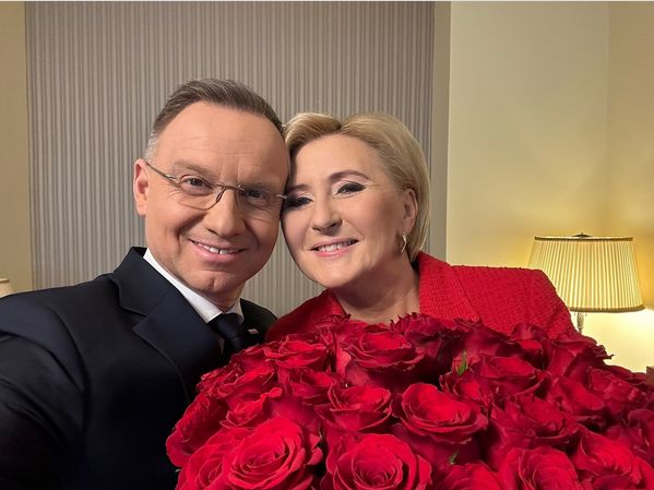 Andrzej Duda i Agata Duda świętują walentynki