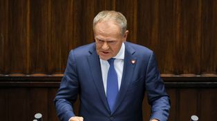 "Warto być poważnym i nie poszczekiwać". Tusk nie gryzł się w język