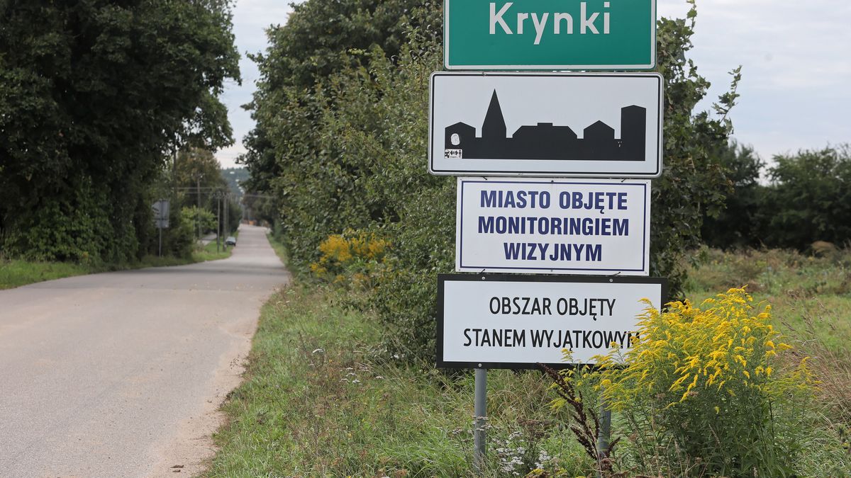 Informacja o stanie wyjątkowym w miejscowości Krynki na Podlasiu 