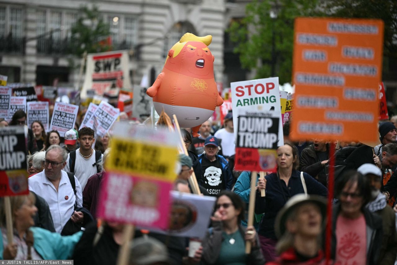 Trump w Wielkiej Brytanii. Protesty już od pierwszych minut
