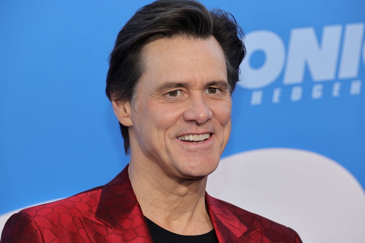 Jim Carrey na premierze filmu "Sonic 2. Szybki jak błyskawica"