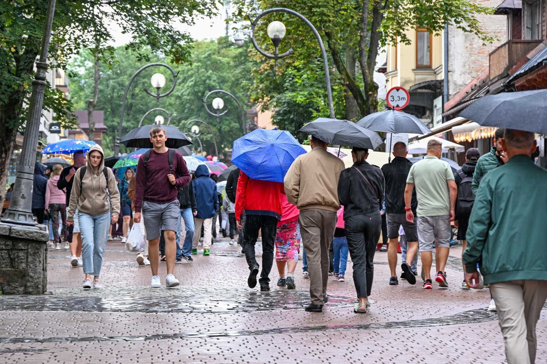 Deszczowe Krupówki