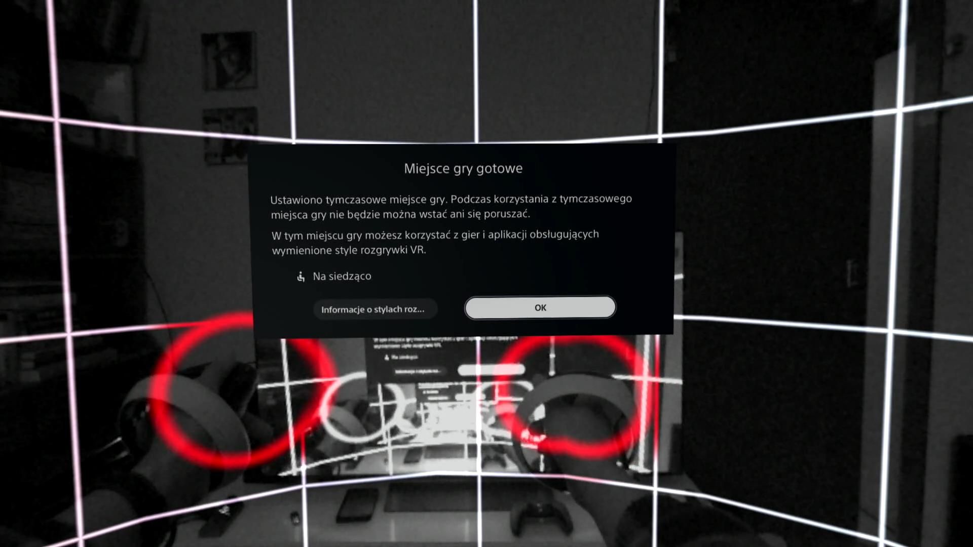 PS VR 2 - tworzenie tymczasowego miejsca gry