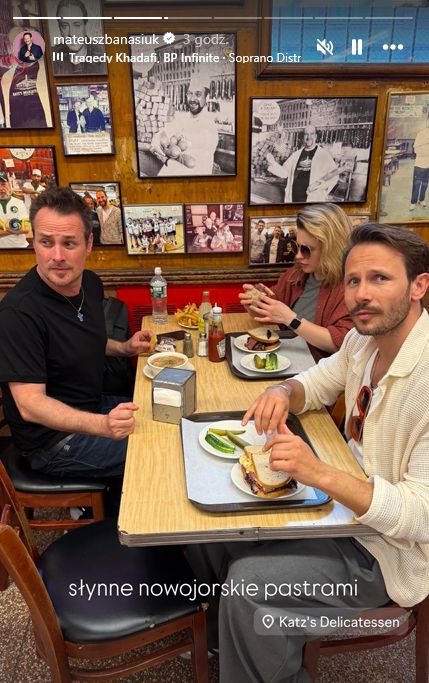 Paweł Małaszyński, Mateusz Banasiuk i Karolina Bacia w NYC, kwi 