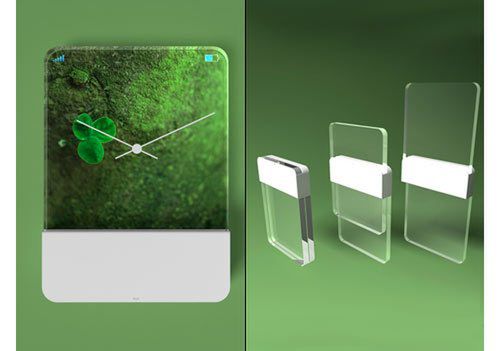 Koncepcja na szklany telefon 3