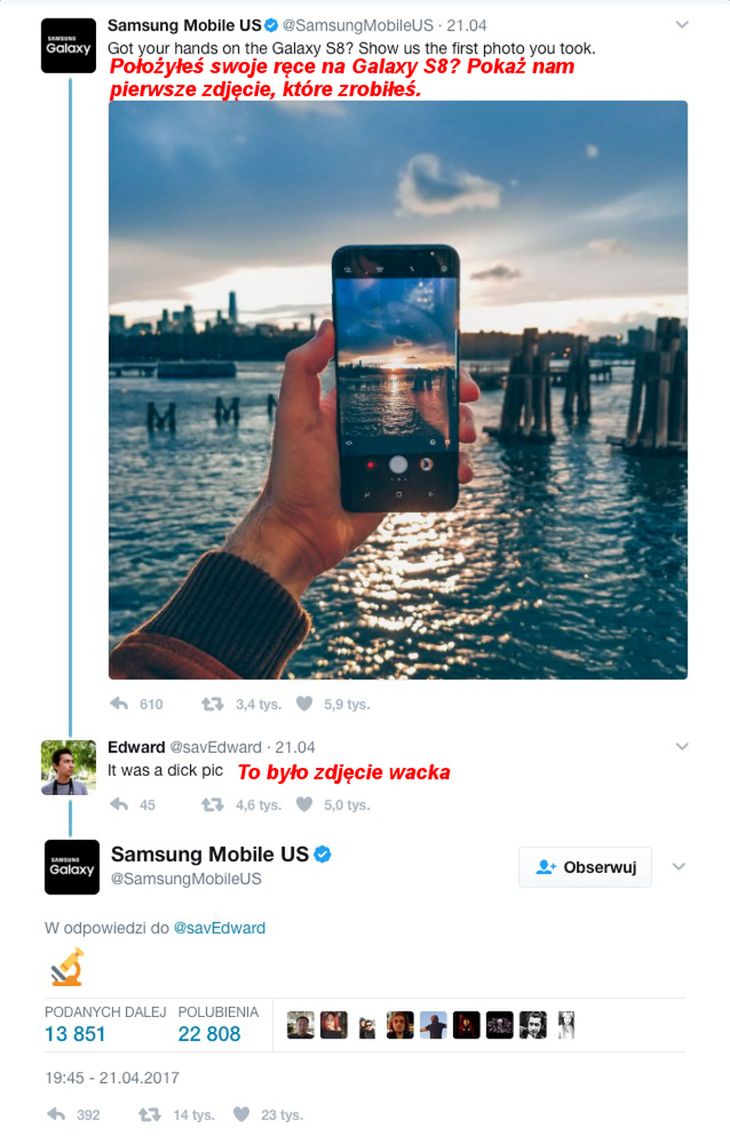 Samsung wygrał internet używając jednego emotikonu 2