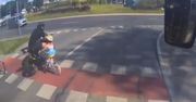 Szokujące nagranie z Olsztyna. Motocyklista potrącił na pasach dziecko
