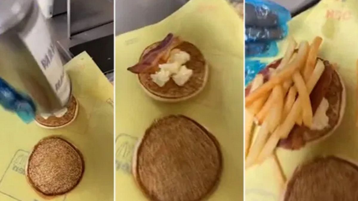 Pracownica McDonald's podzieliła się na TikToku tajnym przepisem na burgera tylko dla personelu.