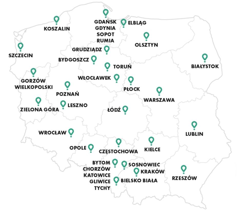 Kurier Glovo dowozi produkty z Biedronki w tych miejscowościach