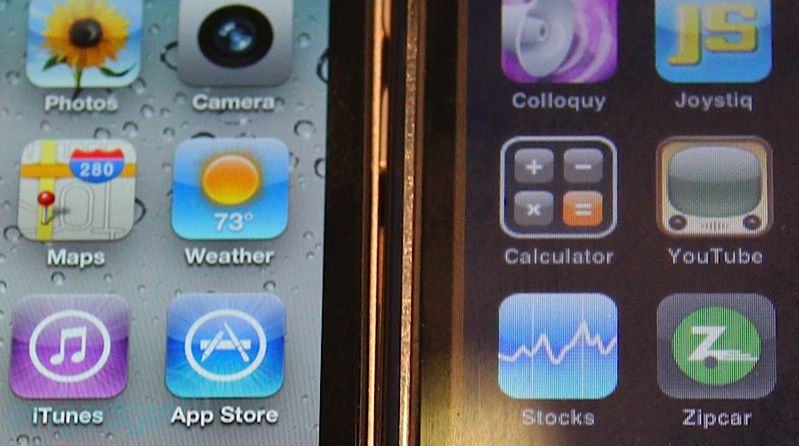 iPhone 4 vs iPhone 3GS- porównanie wyświetlaczy [wideo]