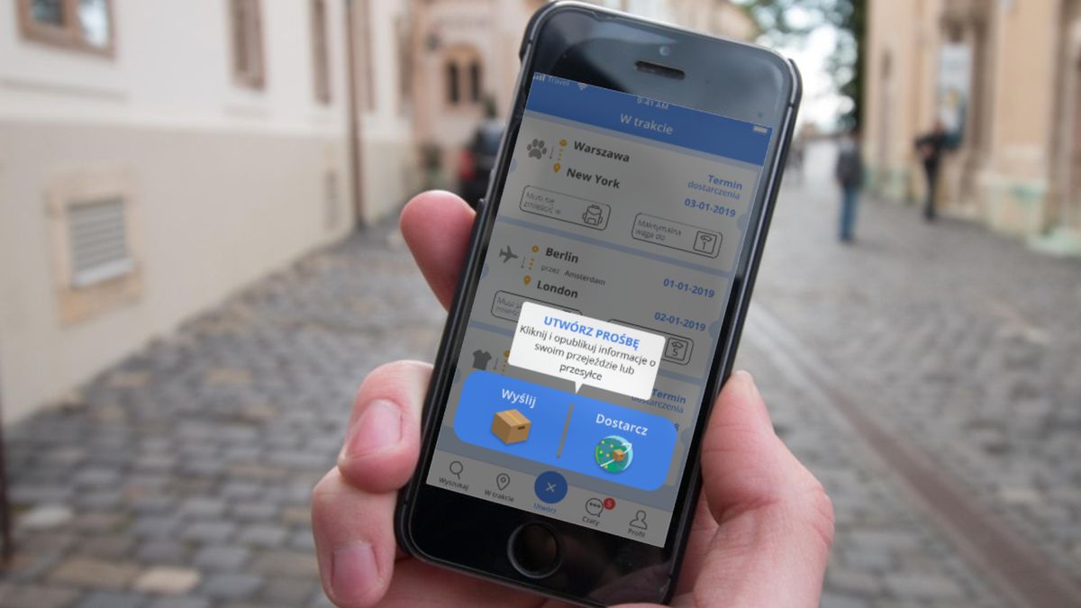 Aplikacja obniżająca koszty wysyłki paczek i pozwalająca zarobić na podróżowaniu 1