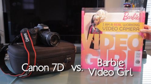 Testowy szczyt absurdu - Canon 7D vs lalka Barbie [wideo]