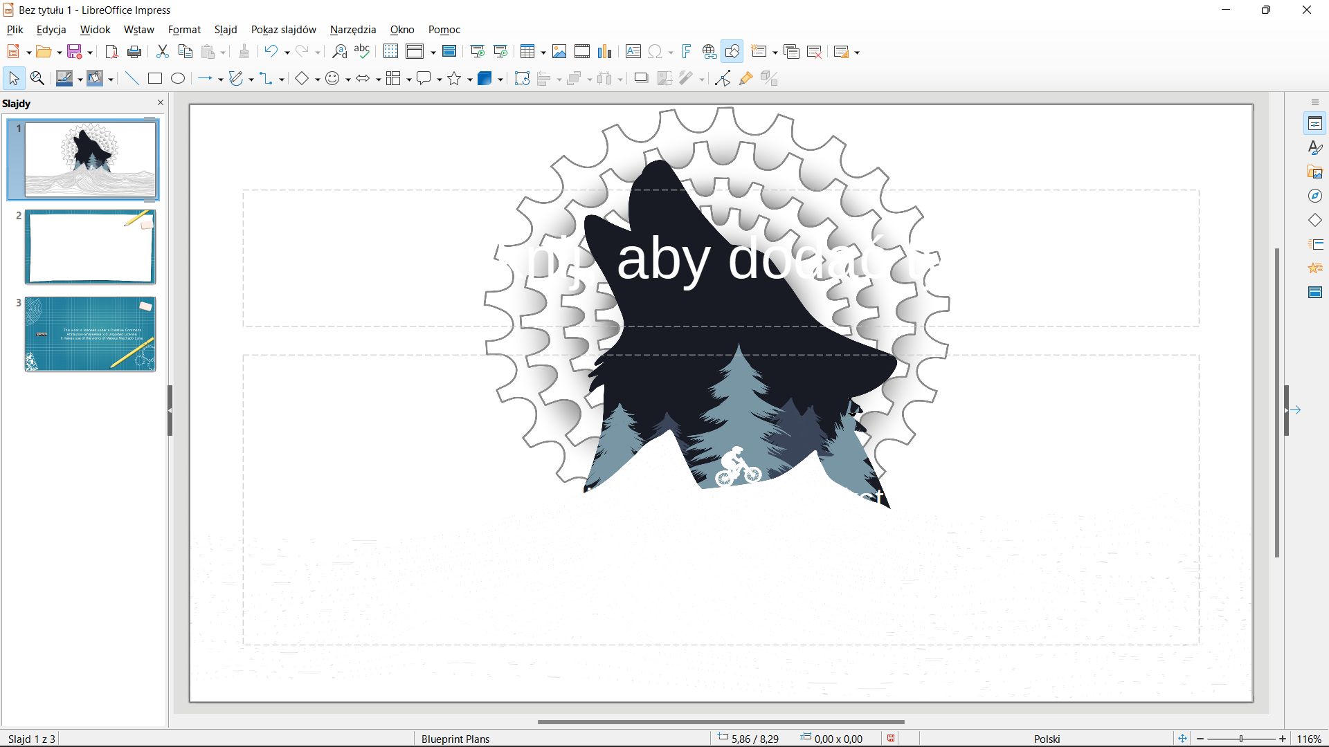 LibreOffice Impress: tło zostało zmienione