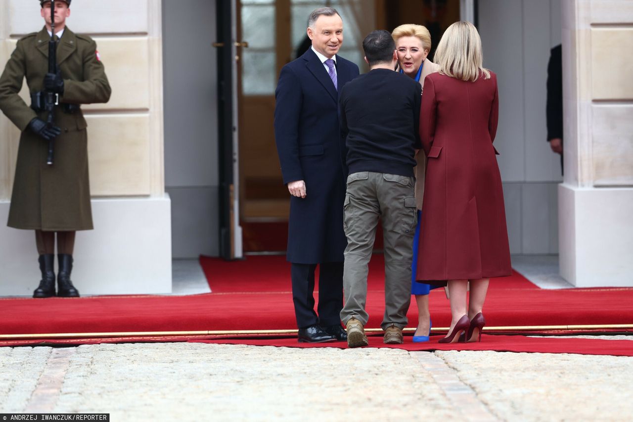 Ołena Zełenska podczas oficjalnej wizyty w Warszawie