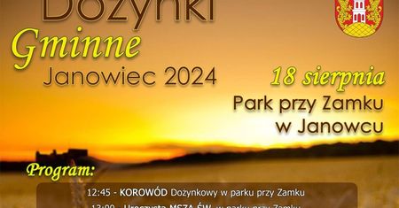 Dożynki w Janowcu 2024. Zabawa taneczna z zespołami. Zobacz godzinowy program