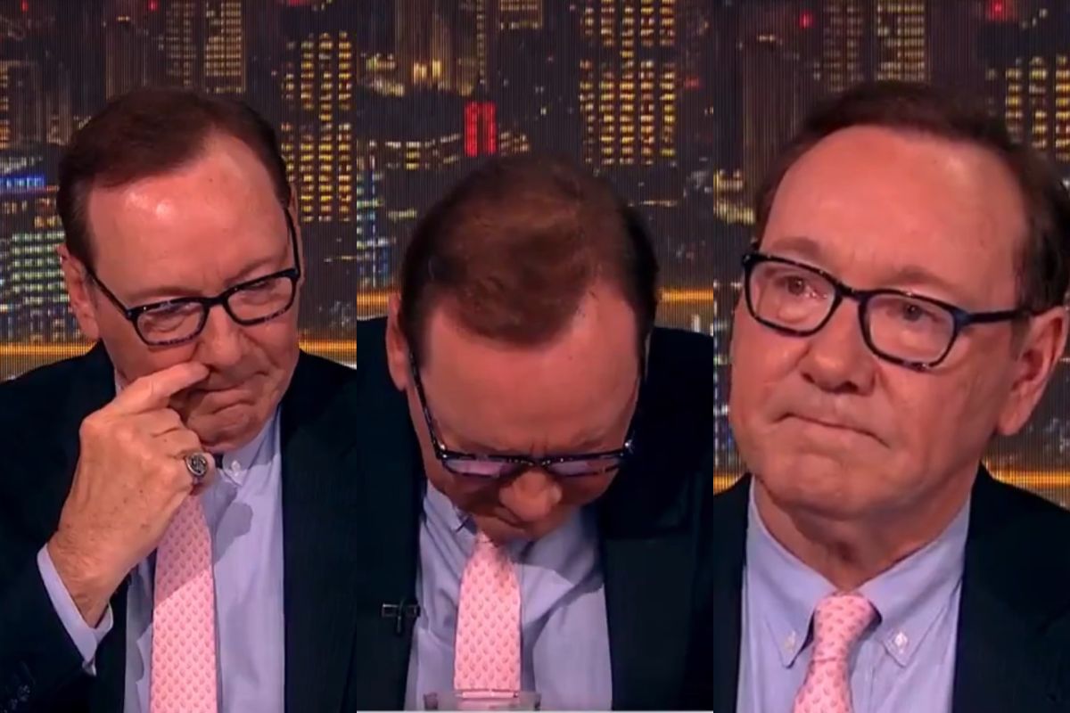 Kevin Spacery ze łżami w oczach mówi o problemach finansowych