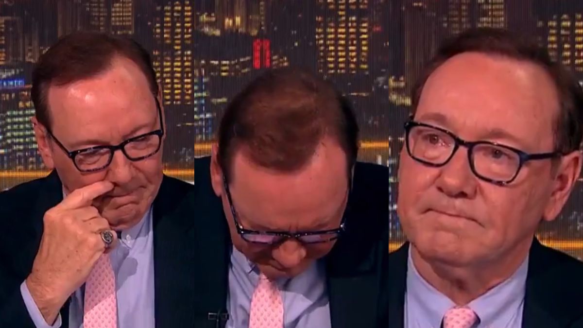 Kevin Spacery ze łżami w oczach mówi o problemach finansowych