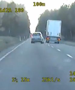 Kobieta wyprzedzała tira na skrzyżowaniu, bo musiała wyprowadzić psa na spacer