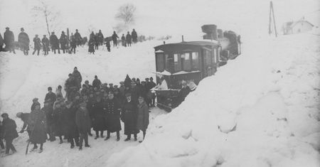 Wilki wchodziły do wagonów. Potężna zima sparaliżowała kolej