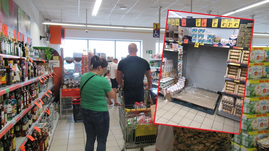 Pusta paleta po cukrze w jednej z warszawskich Bideronek 