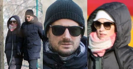 Pawlicki i Więdłocha już gotowi na mrozy: ubrani po szyję "hartują" się w Parku Skaryszewskim (ZDJĘCIA)
