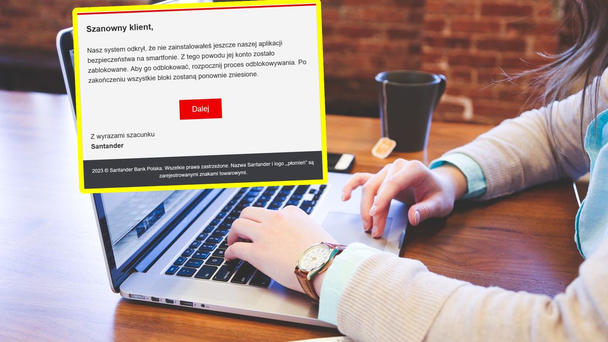 Kolejne oszustwo. Podszywają się pod Santander