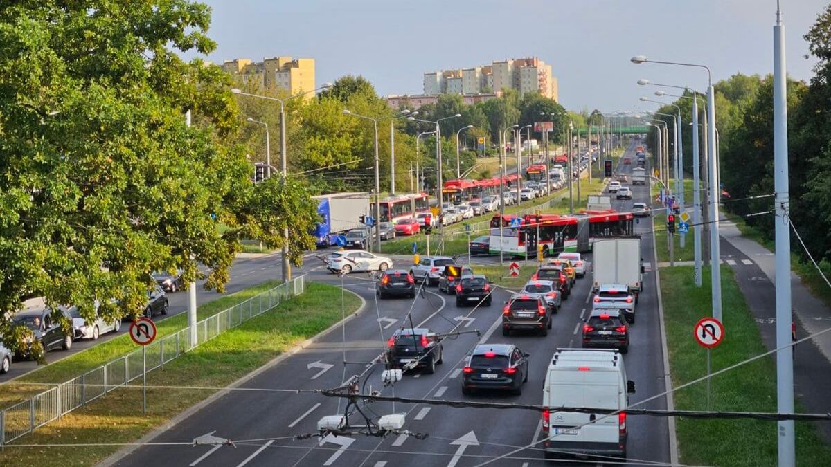 Korek na ul. Armii Krajowej w Lublinie
