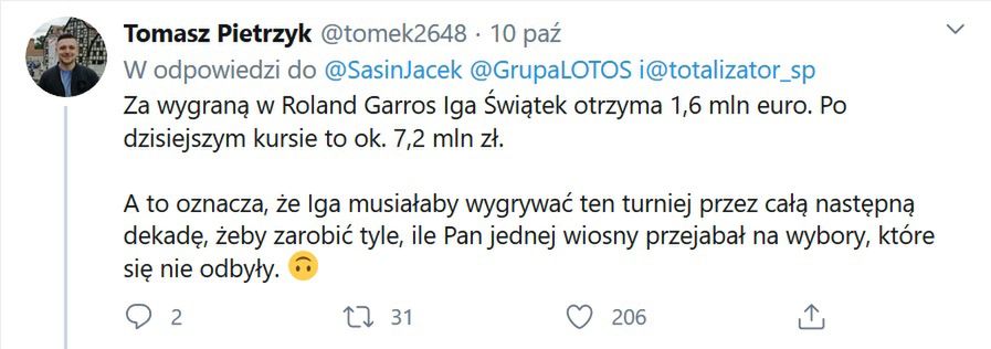 Twitter Tomasz Pietrzyk