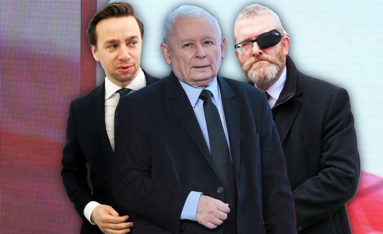 Kaczyński liczy na blamaż Brauna. Politycy PiS wskazują "antyludzki program" i problemy z pieniędzmi