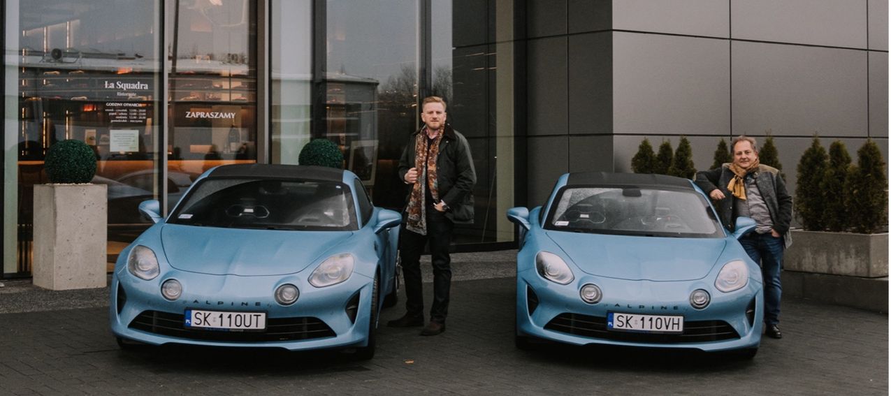 Szczepan Twardoch, Robert Makłowicz i Alpine A110S